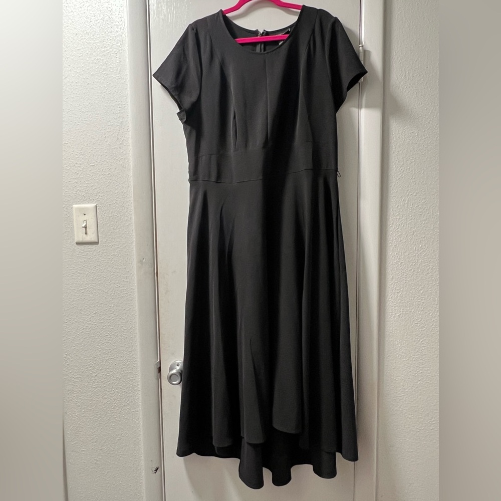Lane Bryant black high low dress